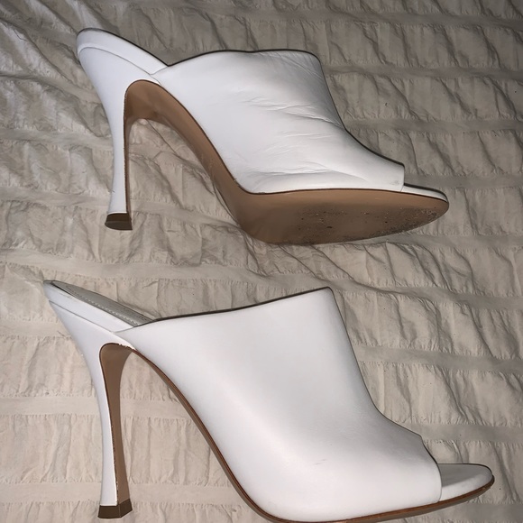 Michael Michael Kors made in Italy white high heels slides size 39 - Picture 13 of 13